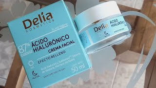 Crema facial Ácido hialurónico Delia Cosmetics Tiendas D1 💙 [upl. by Rakel]