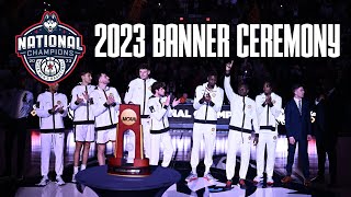 UConn Mens Basketball 2023 National Championship Banner Ceremony [upl. by Beatty]