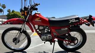 1984 Honda XL125s …clean classic dual sport in the Bay Area [upl. by Ovida]