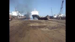 Ship arrives to be dismantled in Aliağa Shipbreaking Yard [upl. by Amalie]