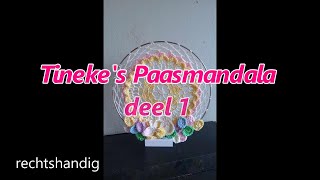 Haken  tutorial 568 Tinekes Paasmandala deel 1 [upl. by Imuy690]