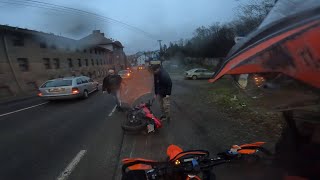 SUPERMOTOVLOG 16 Prší a prší Co se stalo na podzim Zase menší crash 4K [upl. by Ayyidas]