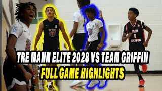 Tre Mann Elite 2028 vs Team Griffin  Nijuan Harris Camryn Lee Tough Backcourt [upl. by Adyan845]