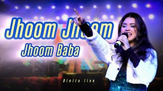 Jhoom Jhoom Jhoom Baba  Kasam Paida Karne Wale KiMithun ChakrabortySmita PatilCover Binita live [upl. by Ardnnaed]