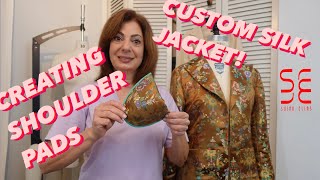 How to make Shoulder Pads For Jacket  Creating Shoulder Pads for Jacket  Sewing Shoulder Pads [upl. by Eilak356]