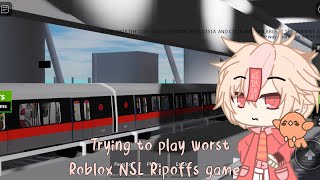 Trying to play worst Roblox NSL Ripoffs game [upl. by Iaw]