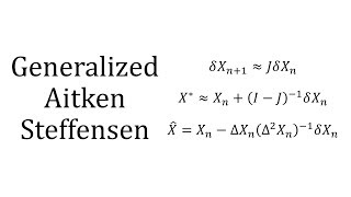 Generalized AitkenSteffensen Method [upl. by Codee]