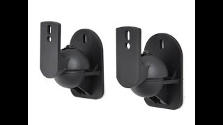 Surround Sound Speaker Mount Pair  Texonic Model SK5 [upl. by Huskamp158]