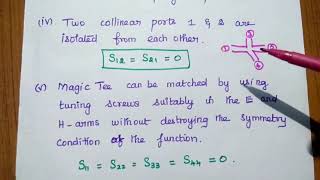 Magic Tee  Hybrid Tee  Applications  Derivation of S Parameters [upl. by Sualocin333]