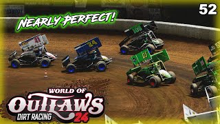 First Time In Sprint Cars  World of Outlaws Dirt Racing 24 Career Mode [upl. by Yessak]