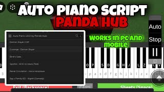 Auto Piano Script Panda Hub  Roblox [upl. by Danforth]