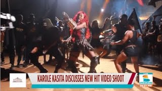 Karole Kasita discusses new hit video shoot  Sanyuka uncut [upl. by Lateehs]