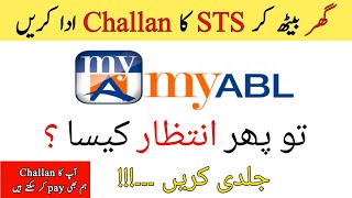 How to Pay STS Challan Online via MyABL App STS Challan Online Payment  STS SIBA Challan [upl. by Dara577]