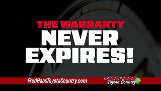 Fred Haas Toyota Country  Lifetime Engine Warranty [upl. by Nitza]