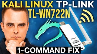 Kali Linux TPLink TLWN722N install 1 command fix [upl. by Eillom]