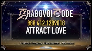 Grabovoi Numbers to ATTRACT Love  Twin Flame  Grabovoi Sleep Meditation with Grabovoi Codes [upl. by Cate406]