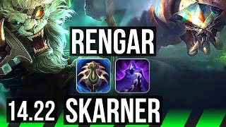 RENGAR vs SKARNER JGL  428  KR Master  1422 [upl. by Nyliuqcaj378]