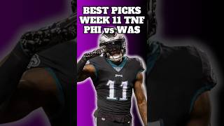 BEST NFL Player Picks TNF Washington Commanders vs Philadelphia Eagles PrizePicks Dabble Parlay [upl. by Ahsart]