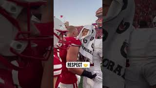 Lots of respect from Nebraska amp Rutgers postgame 🤝 shorts nebraska huskers nebraskafootball [upl. by Adley]