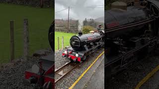 River Esk in the drizzle at Dalegarth 🚂☔  train steamengine trainspotting [upl. by Ytoc904]