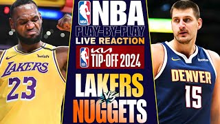 🔴LAKERS vs DENVER NUGGETS │ LIVE NBA Basketball Game PlayByPlay Reaction amp Scoreboard [upl. by Nimsay604]