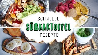 Süßkartoffel Rezepte  kalorienarm amp schnell [upl. by Alatea]