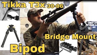 CVLIFE 811 inch Bipod and Bridge Mount For My Bolt Action Rifle  Tikka T3x Superlite 3006 [upl. by Baruch]