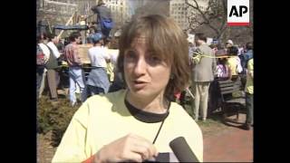 USA WASHINGTON JENNIFER HARBURY BEGINS HUNGER STRIKE [upl. by Netnerb]