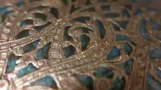 Paperblanks Silver Filigree Maya Blue Journal [upl. by Charlton]