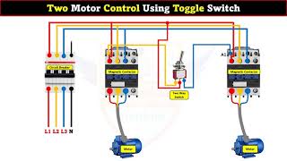 Two Motor Control Using Toggle Switch LearningEngineering [upl. by Llebyram577]