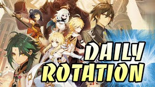 Where To Farm Domain Daily Rotation Cheat Sheet For Characters amp Weapons  Genshin Impact Guide [upl. by Jammin893]