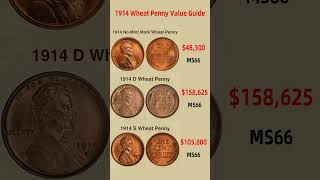 1914 Wheat Penny Value Guide coin penny coincollecting [upl. by Lymann]