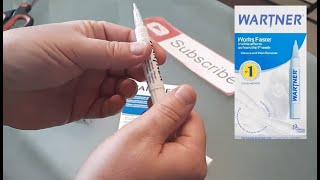 WARTNER Wart Verruca PEN Review amp Instructions How to Remove Warts Quickly Hands Feet TCA Product [upl. by Maice]