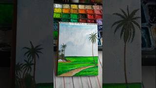 Easy Village Art 💚 art shorts youtubeshorts Imtiyashx ArtistSwapnaNamboodiri ArtisticRifat [upl. by Amein986]