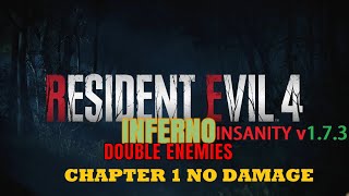 Resident Evil 4 Remake Inferno Insanity Chapter 1 No Damage [upl. by Mimi860]