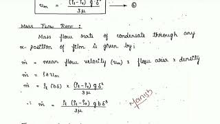 Laminar film condensation on a vertical plate Nusselts Theory Part2 by Prof Manish Nayak [upl. by Osman]