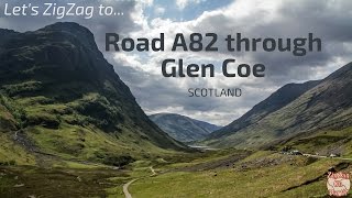 Driving on Road A82 through Glen Coe Scotland [upl. by Hollah941]