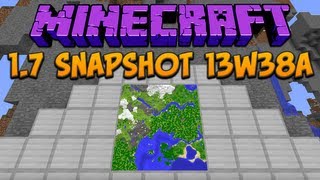 Minecraft 17 Snapshot 13w38a Maps amp Shaders Support [upl. by Avirt]