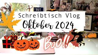 Schreibtisch Vlog Oktober  Filofax Kalendereinlagen 2025  Halloween  Bestellungen und Happymails [upl. by Sinnelg246]