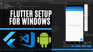 Setup Flutter Visual Studio Code and Android Emulator on Windows  2021 [upl. by Brazee]