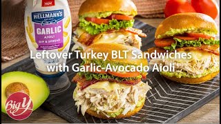 Leftover Turkey BLT Sandwiches Recipe [upl. by Halyk]