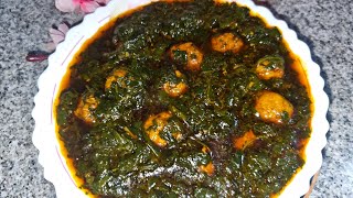 waze Palak with small chicken bals very tasty and amazing recipe 😋 [upl. by Etnauq762]