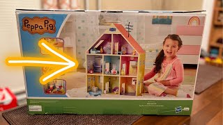 Peppa Pig Playhouse Amazon EXCLUSIVE  UnBoxing  Build [upl. by Vidovik695]