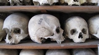 Bones in St Leonards Church Crypt Hythe Kent England [upl. by Luapsemaj]