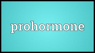 Prohormone Meaning [upl. by Yenittirb]