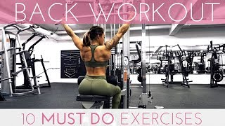 10 MUST DO BACK EXERCISES  HOW TO GET WIDER amp THICKER BACK [upl. by France]