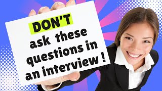 Questions NOT to ask at an interview turn on cc for subtitle [upl. by Krasner246]