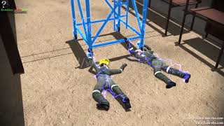 Mobile scaffold Incident  Safety Animation [upl. by Ahsinra693]