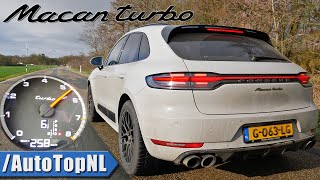 2020 Porsche MACAN TURBO 0258kmh ACCELERATION amp SOUND by AutoTopNL [upl. by Narmi]