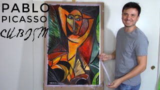 Pablo Picasso Art Lesson  Cubism Step by Step Drawing Tutorial [upl. by Onateyac240]